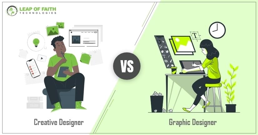 What is the difference between a graphic designer and a creative designer?